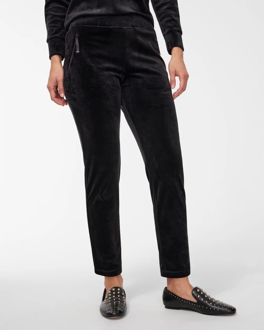 Zenergy® Velour Zip Pocket Pants | Chico's